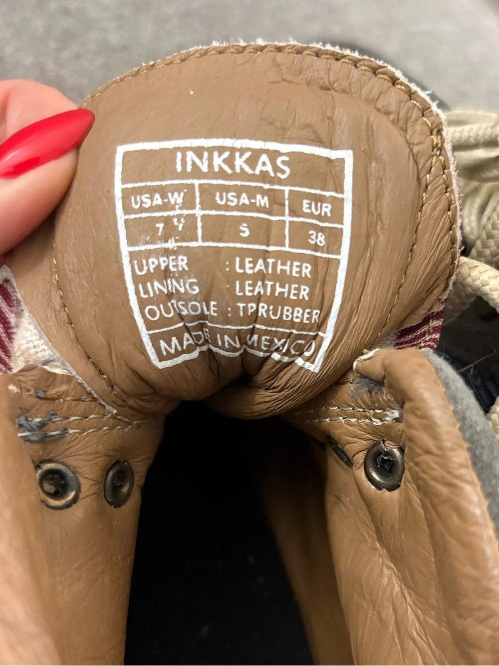 inkkas Suede Chukka Camping Boots with Blue Eagle Wing - Men’s 7 or Women’s 9